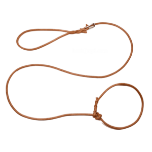 Handleine Rundleder mit Halsungs-Schlaufe