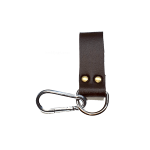 Gürtelschlaufe Leder mit Karabiner